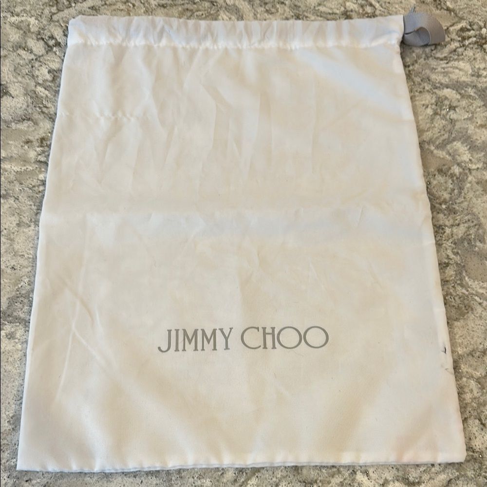 ✨ Jimmy Choo White Dust Bag 11.5x15 | Authentic Storage Pouch